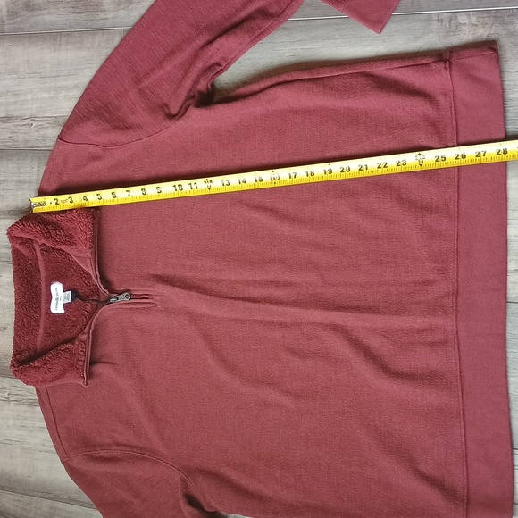 Goodfellow & Co Sweater Pullover XL Men's 1/4 Zip Burgundy Red Long Sleeves New - Picture 5 of 8